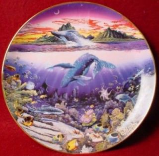 danbury mint underwater paradise plate collection