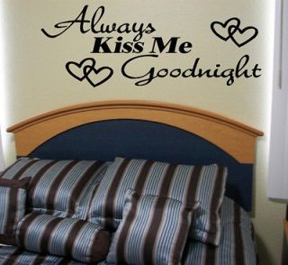 ME GOODNIGHT ~ Wall Quote Decal Love Bedroom Decor Wall Lettering NR