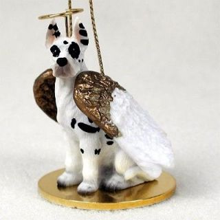 GREAT DANE Harlequin Dog ANGEL Tiny One Ornament Figurine Statue
