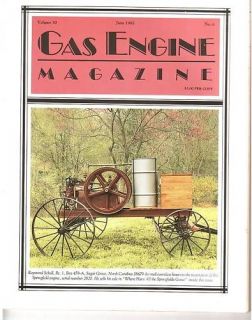 Huber tractor history, Springfield & Galloway Engines