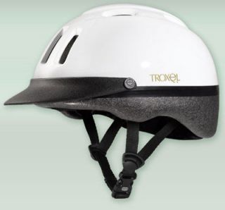 Troxel Safety Protective Riding Helmet Western Sport White Toddler