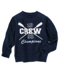 NWT Gymboree CREW CHAMPIONS 1993 Rowing Oars Navy Sweatshirt Shirt