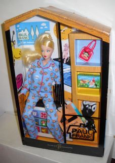 4553 NRFB Mattel Designer Series   Paul Frank Barbie in Blue Pajamas