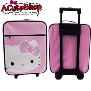Hello Kitty 20 Luggage Trolley Roller Carry On Diamond Check Quilt