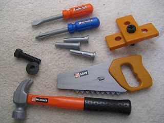 13 piece Home Depot Tool Set ~ Plastic, Pretend Play