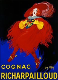 Richarpailloud Cognac Advertisement Art Poster Print