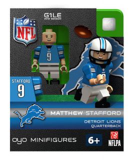 Matthew Stafford NFL Detroit Lions Oyo Building Figure Football Toy