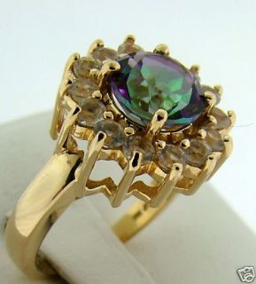 Mystic Topaz Ring in 14kt Gold Mysterious