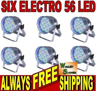 ELECTRO 56 LED Up Light Weddings Receptions DJ Stage FREE DMX CABLES
