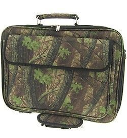 Camo Leaves 17 Laptop Computer Cover Case Business Bag Briefcase