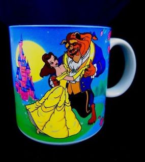 Disney Mug Cup Coffee Disneys Beauty and The Beast Vintage Ceramic