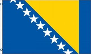 Flag of Bosnia and Herzegovina 3x5 ft Banner Bosniaks Croats and Serbs