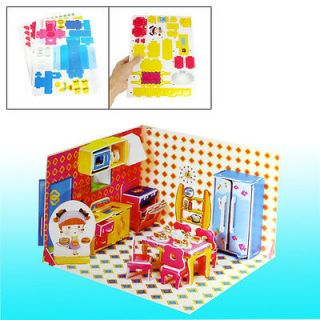 Children 3D Foam Honey Room Kitchen Design Piece Together Toy