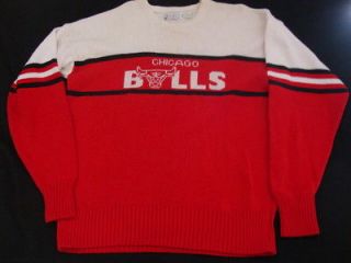 Cliff Engle NBA Chicago BULLS wool SWEATER XL Vintage bears RaRe ditka