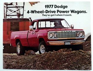 Dodge 1977 Power Wagon Truck Brochure