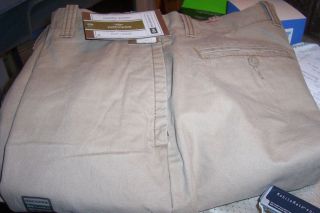 NWT $55 DOCKERS ICONIC KHAKI RELAXED FIT CHINO PANTS BEIGE 36 X30
