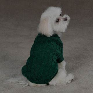 acrylic BIG XL 24L Dog crew neck cable knit Sweater pet apparel
