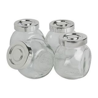 IKEA Rajtan SET of 4 Glass Spice Jars with Aroma Tight Lid New in Box