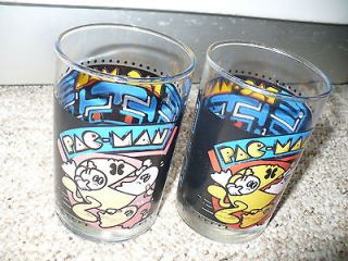 PAC MAN 1980 BALLY MIDWAY MFG CO ARBYS COLLECTOR SERIES GLASSES