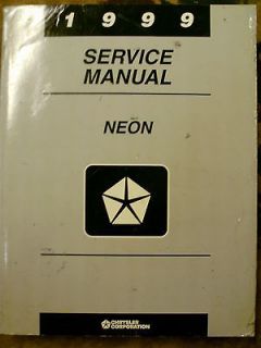 1999 DODGE NEON PLYMOUTH NEON Service Manual ELECTRICAL TRANSAXLE