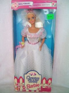 NIB 1994 COUNTRY BRIDE Blonde Barbie doll bridal wedding collection