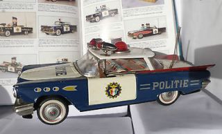 Ichiko Tin Toys Buick Invicta POLITIE Dutch Police Friction Car Japan