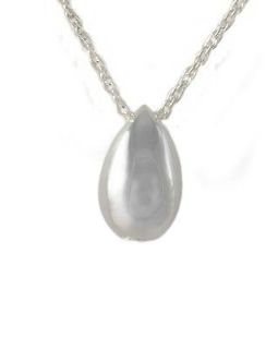 Cremation Tear drop Urn Pendant Necklace Jewelry slider top with