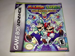 MINT Mario and Luigi Superstar Saga Nintendo Gameboy Advance GBA SP DS