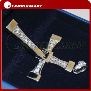 Dominic Toretto 925 Fast and Furious Silver Cross Pendant With Box