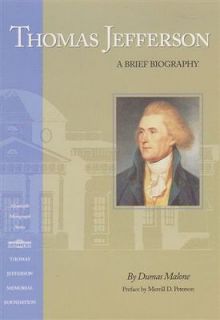 Thomas Jefferson   a Brief Biography DUMAS MALONE Softcover