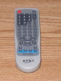 Apex RM 1600 DVD Player Remote Control