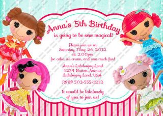 Birthday Supplies   Party Invitation   YOUR CHOICE OF 4 DOLLS
