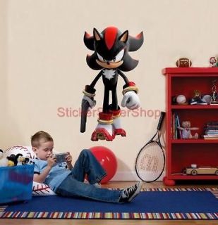 HUGE Sonic The Hedgehog SILVER Decal WALL STICKER Removable Home Decor