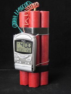 Dynamite Alarm Clock   Movie Airsoft Paintball Novelty Prop   Bomb