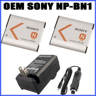 Battery + Charger For Sony DSC W550 DSC W560 DSC W570 DSC W580 Camera