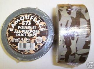 Camouflage Duct Tape 75 Feet All Purpose BROWN