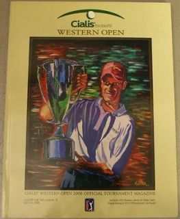 2006 Cialis Western Open Official Tournament Magazine Program Cog Hill
