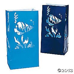Under The Sea Luminary Paper Favor WEDDING Treat Bags AS LOW AS 39