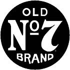 Jack Daniels Old No. 7 Brand Round Shield Tin Metal Sign Wall Art