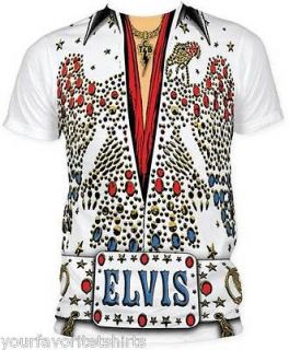 Elvis Presley Dark Phoenix Jumpsuit Rock Costume Licensed Adult T