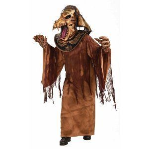 Evil Egyptian Mummy Warrior Halloween Fancy Dress Creature Costume