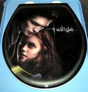 Twilight Custom Toilet Seat, Edward & Bella Airbrushed Poster Design