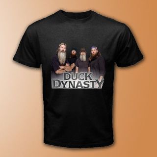 DUCK DYNASTY Phil Si Jase Willie Brothers of the Beard Black T Shirt