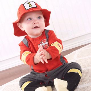 Boy Baby Romper Pants+Hat 2 Pcs Jumpsuit Clothing Costume 3 24M Pilot