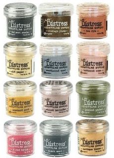 Newly listed ** LOT SALE OF 3 TIM HOLTZ DISTRESS EMBOSSING POWDERS