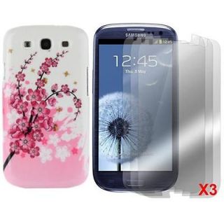 Newly listed Crystal Case Spring Flower+3x Screen Protector Combo for