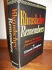 Early Book Club Edition~ Khrushchev Remembers by Edward Crankshaw