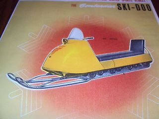 1963 Bombardier SKI DOO Snowmobile Sales Brochure