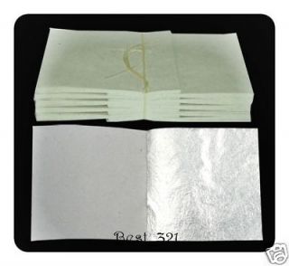 Real Silver 100 leaf sheets .999% Big Art Gilding Craft