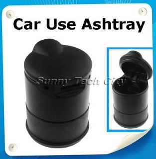 Portable Travel Black Hard Plastic Car Auto Use Cigarette Ashtray Cup